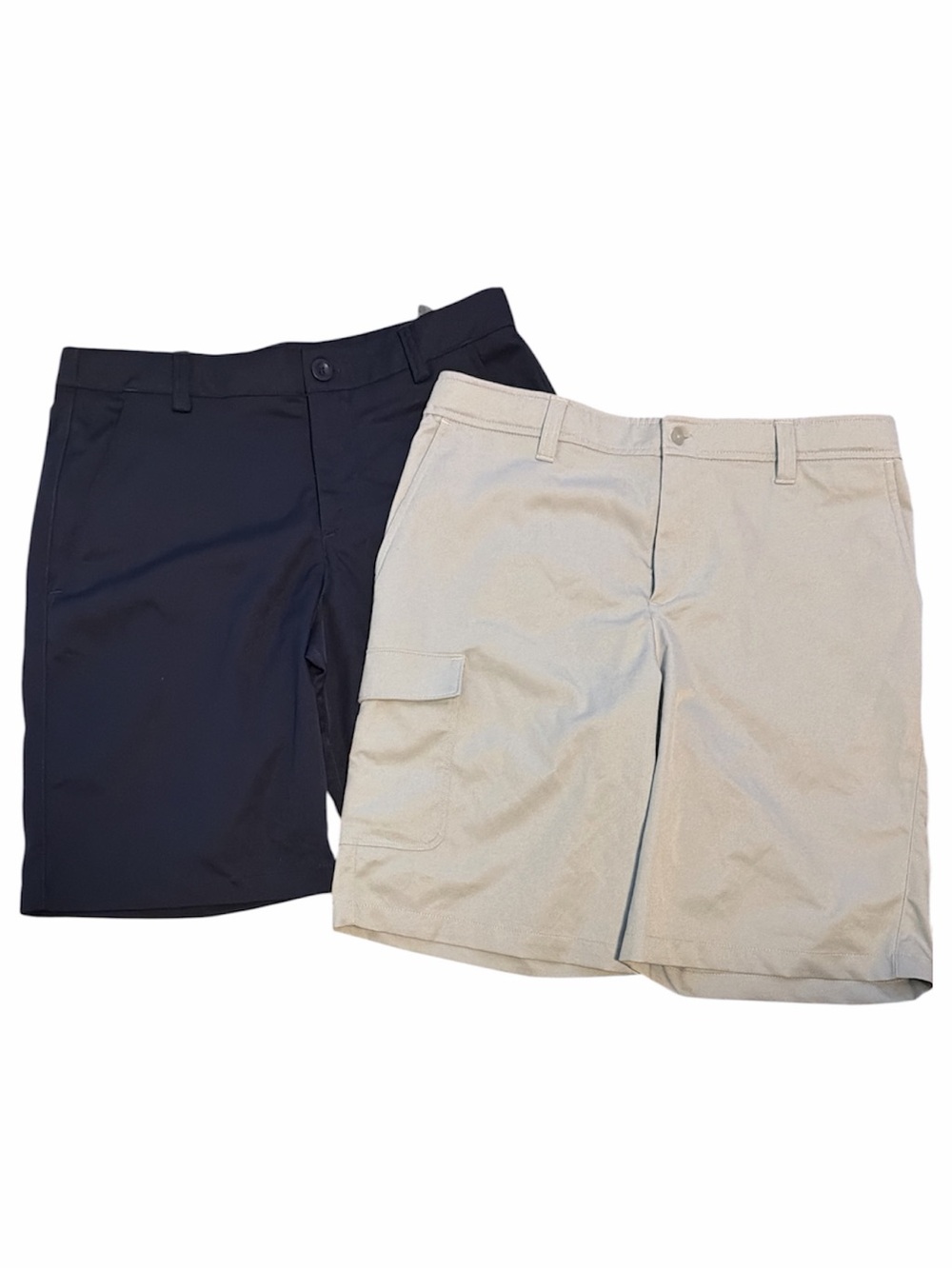 UA Shorts in Navy & Grey w Adjustable Waist